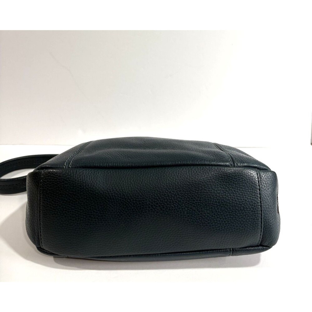 The Sak Women's Hobo Shoulder Bag Dark Teal Green Pebbled Leather Zip Closure - Picture 10 of 13